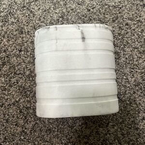 White Marble Textured Vase